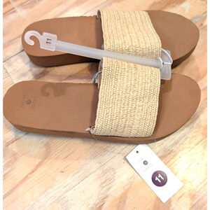 Women's Shade & Shore Tan Catalina Slide Sandals Size 11 New With Tags